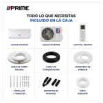 Mini Split PRIME 12000 BTU HEAT/COLD 17 SEER2 R-32 220V - Image 2