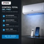 Mini Split PRIME 18000 BTU COLD ONLY 17 SEER R-32 220V - Image 3