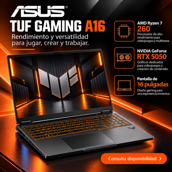 ASUS TUF Gaming A16 RTX 5050, 16 GB, 512 GB SSD - Image 2