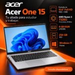 Acer One 15 Ryzen 3, 8 GB, 256 GB SSD, plata - Image 2