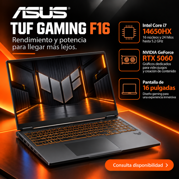 ASUS TUF Gaming F16 RTX 5060, 16 GB, 512 GB SSD - Image 2