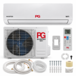 Aire acondicionado Mini Split PG 12000 BTU frío y calor 110V con unidad interior y exterior