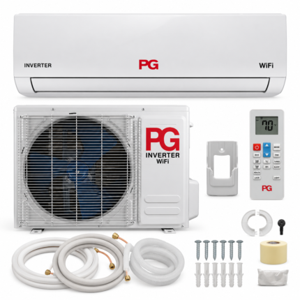 Aire acondicionado Mini Split PG 12000 BTU frío y calor 110V con unidad interior y exterior